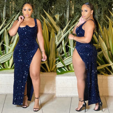 Load image into Gallery viewer, Sparkle Dress (Blue)
