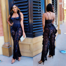 Load image into Gallery viewer, Lace Tease Jumpsuit (Black)
