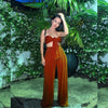 Talia Pant Set (Brown)