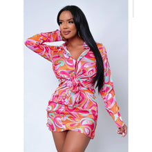 Load image into Gallery viewer, Colorful Girl Dress (Pink)
