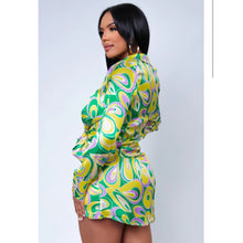Load image into Gallery viewer, Colorful Girl Dress (Green)
