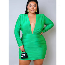 Load image into Gallery viewer, Diva Plus Dress (Green)

