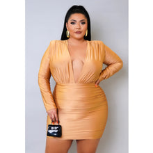 Load image into Gallery viewer, Diva Plus Dress (Toffee)
