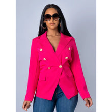 Load image into Gallery viewer, Watch Me Work Blazer (Pink)
