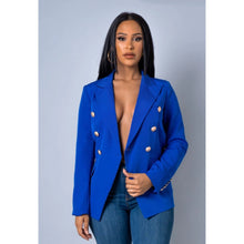 Load image into Gallery viewer, Watch Me Work Blazer (Blue)
