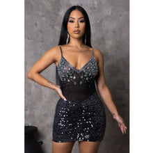 Load image into Gallery viewer, Karma Mini Dress (Black)
