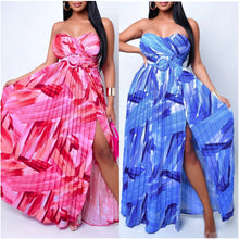 Load image into Gallery viewer, Pretty Paid Dress (Pink) (Blue)

