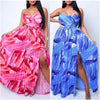 Pretty Paid Dress (Pink) (Blue)