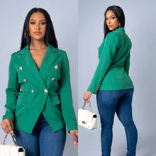 Load image into Gallery viewer, Watch Me Work Blazer (Green)
