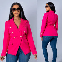 Load image into Gallery viewer, Watch Me Work Blazer (Pink)
