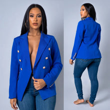 Load image into Gallery viewer, Watch Me Work Blazer (Blue)
