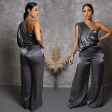 Load image into Gallery viewer, Not On Your Level Jumpsuit (Silver)
