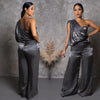 Not On Your Level Jumpsuit (Silver)
