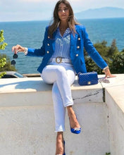Load image into Gallery viewer, Watch Me Work Blazer (Blue)
